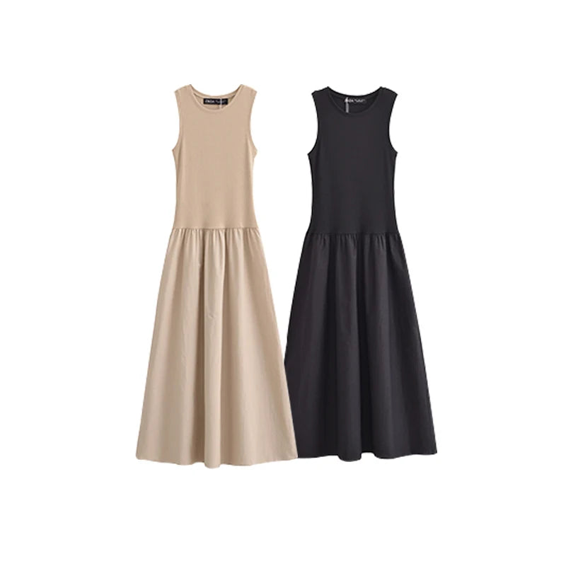 Dresses Summer Women's 2025 New Chic Slim Simple Elegant Holiday Dress Street Women's Comfortable Youth Travel Dress