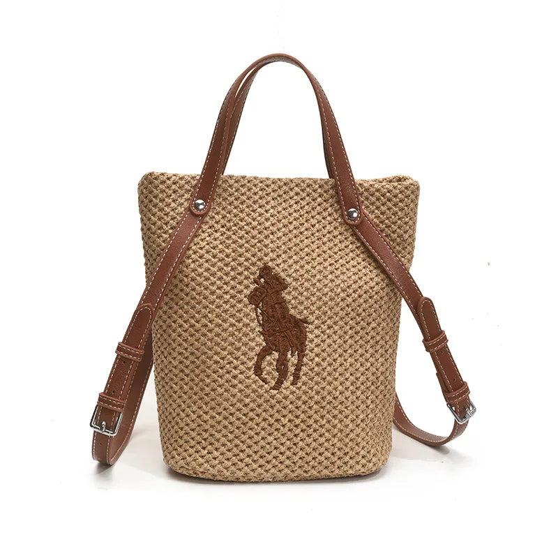 "Summer Straw Tote Bag for Women 2025 New Beach Woven Handbag Large Shoulder/Armpit Purse Bohemian Style"