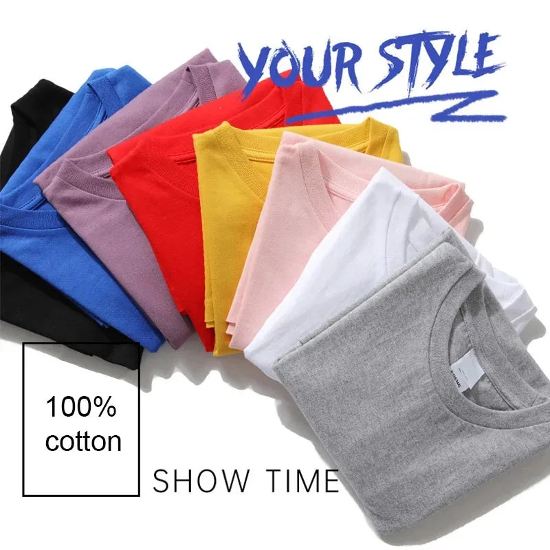 Summer Men's T-Shirt fashion Fun Shirt " OK, I`M Here! "   Casual Loose Short Sleeved TShirt unisex Harajuku Tshirts Oversized T