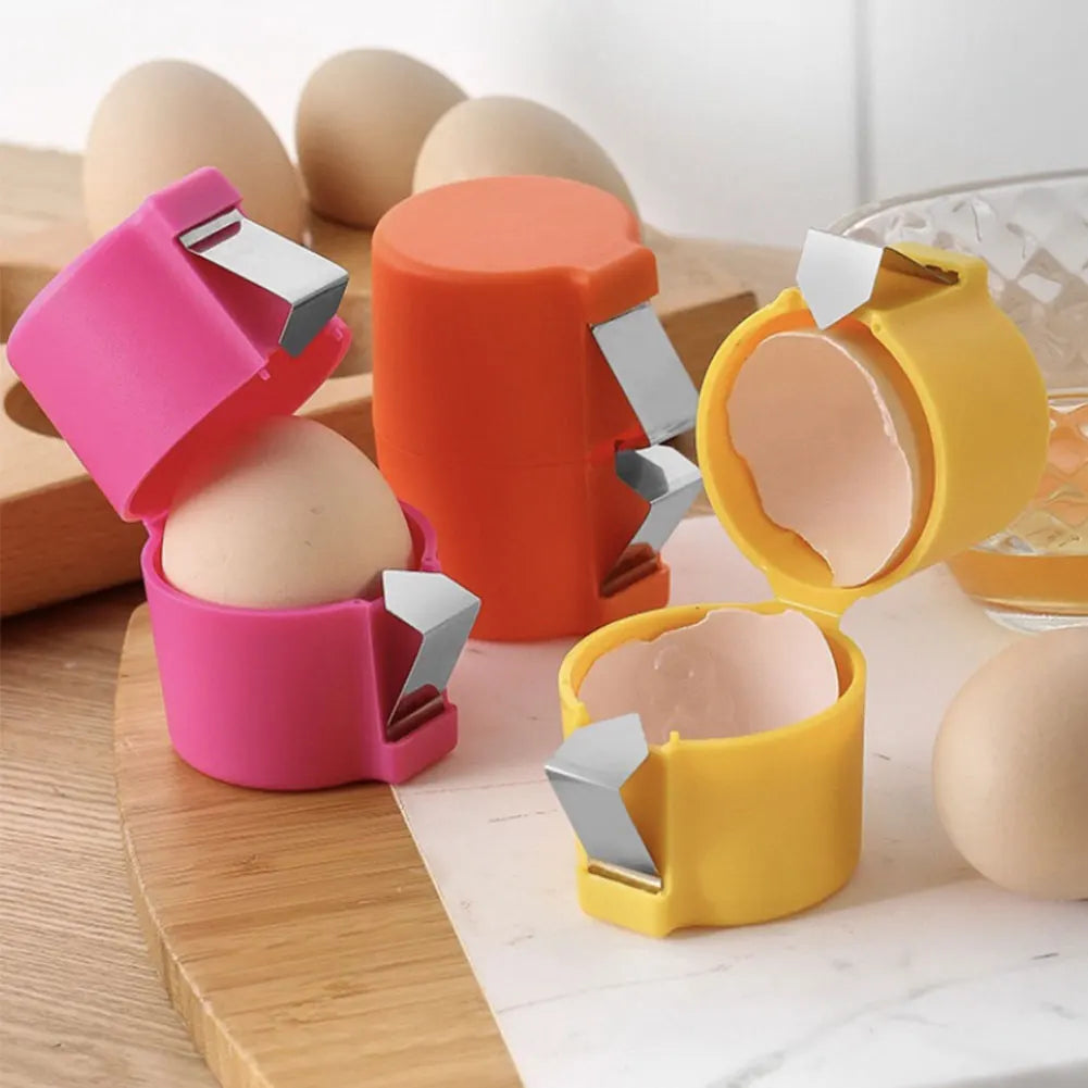 Portable Egg Shell Opener Kitchen Handheld Egg Shell Cracker Crusher Household Press Egg Shell Separator Breaker Gadgets