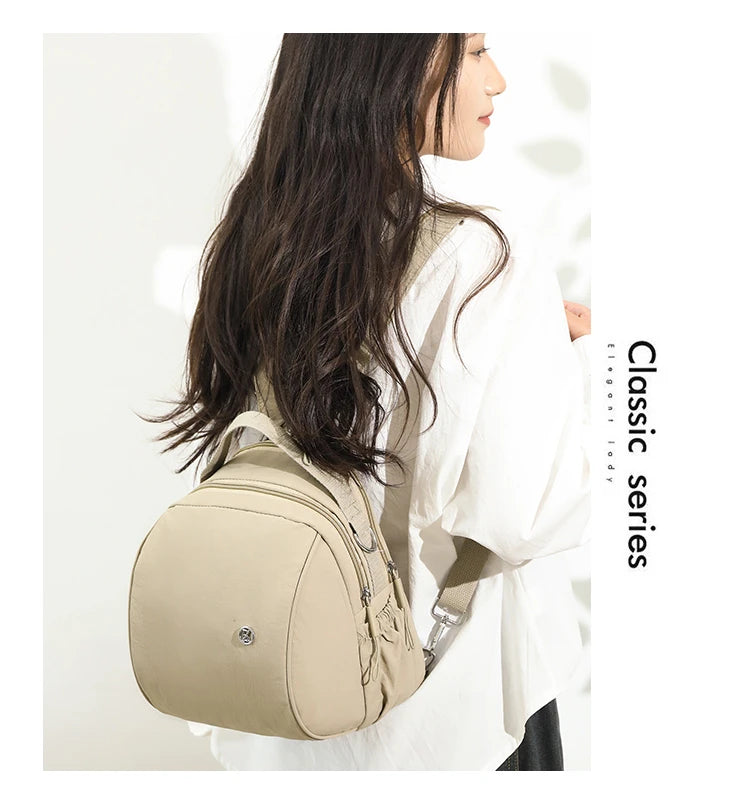 Backpack. New summer 2025 styles. Women's bags. Fashionable and casual. Made of nylon fabric. Lightweight. Women's travel bags.