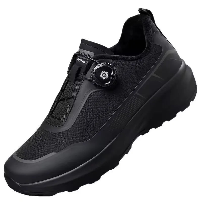 Men's Shoes 2025 Spring Platform Rotating Button Sports Trendy Shoes Men's Mountaineering Outdoor Soft-soled Sports Shoes