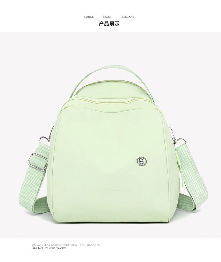 Backpack. New summer 2025 styles. Women's bags. Fashionable and casual. Made of nylon fabric. Lightweight. Women's travel bags.