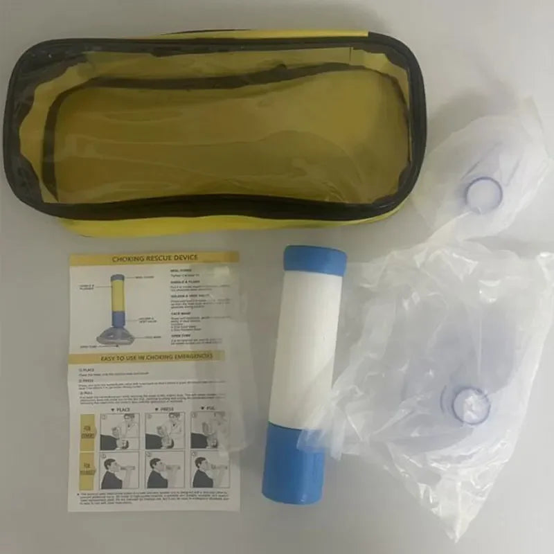 Upgrade Portable Anti Choking Device Choking Emergency Life Saving Suction Vac Anti Choke Device First Aid Kit for Kids Adults