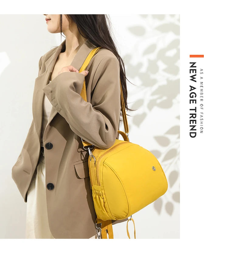 Backpack. New summer 2025 styles. Women's bags. Fashionable and casual. Made of nylon fabric. Lightweight. Women's travel bags.