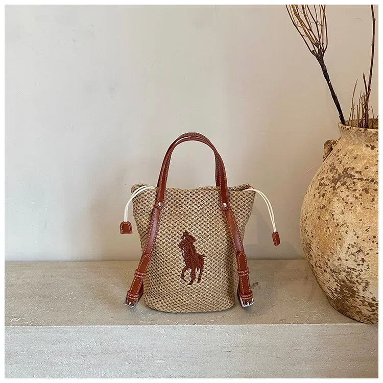 "Summer Straw Tote Bag for Women 2025 New Beach Woven Handbag Large Shoulder/Armpit Purse Bohemian Style"