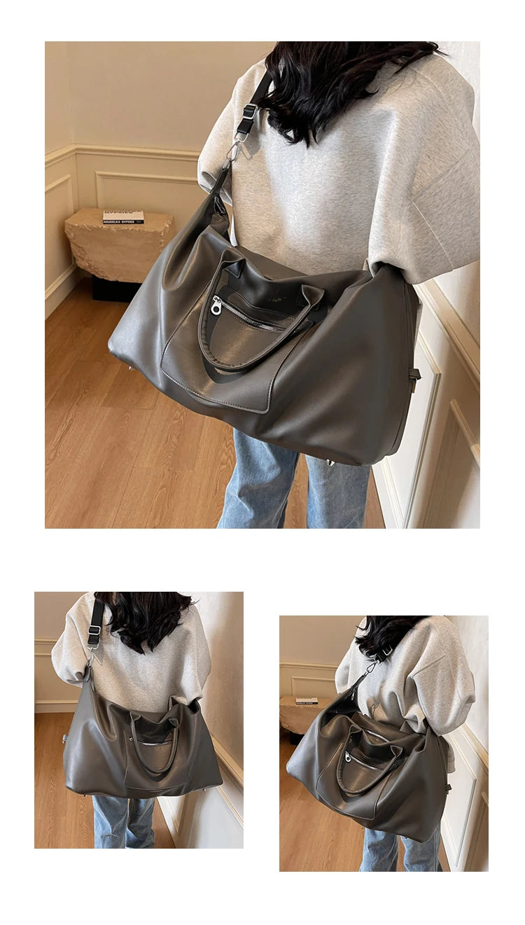 Fashionable Large-Capacity Handbag for Women, Simple and Versatile Travel and Commuting Essential Bag