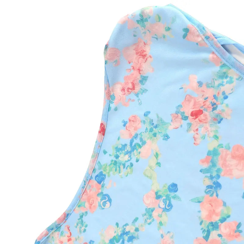 Women's Dresses Summer Streetwear Fashion New Print Split Print Maxi Dresses Sexy Female Casual Slim Knitted Dresses Clothing