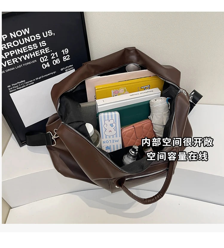 Fashionable Large-Capacity Handbag for Women, Simple and Versatile Travel and Commuting Essential Bag