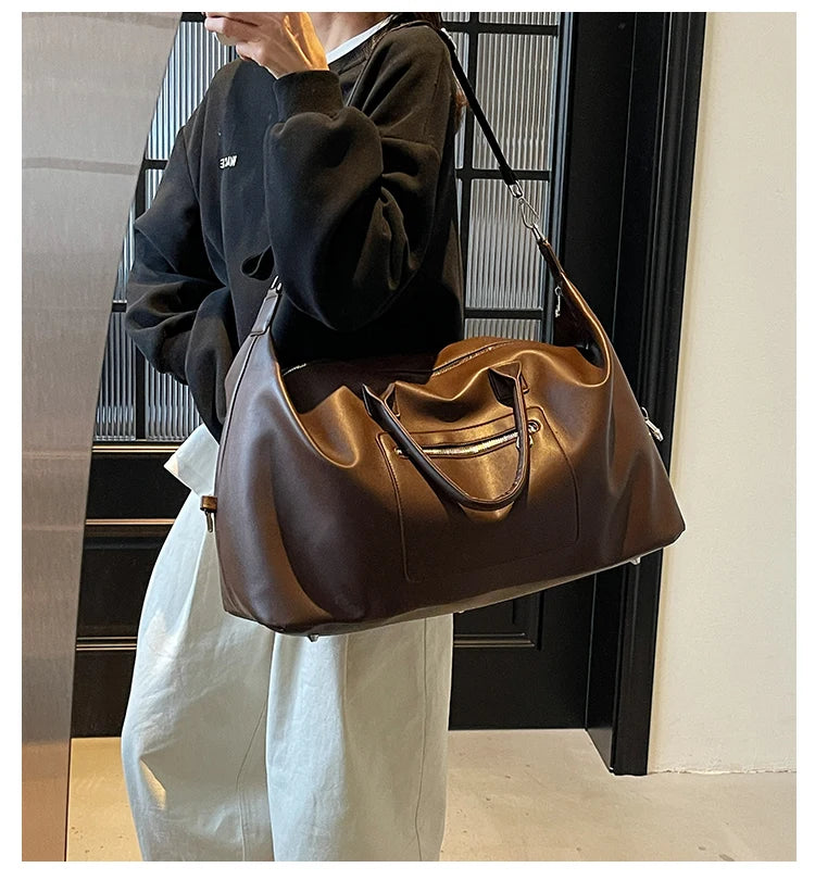 Fashionable Large-Capacity Handbag for Women, Simple and Versatile Travel and Commuting Essential Bag