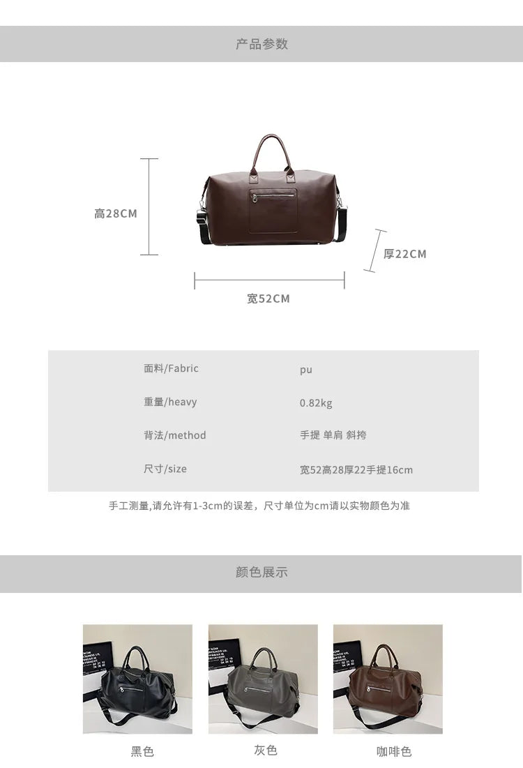 Fashionable Large-Capacity Handbag for Women, Simple and Versatile Travel and Commuting Essential Bag