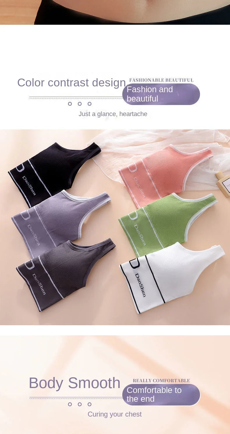 Sports Vest Women Gather Without Steel Ring Shockproof Underwear, Tube Top, Outer Wear, All-match U-shaped Beautiful Back, Big