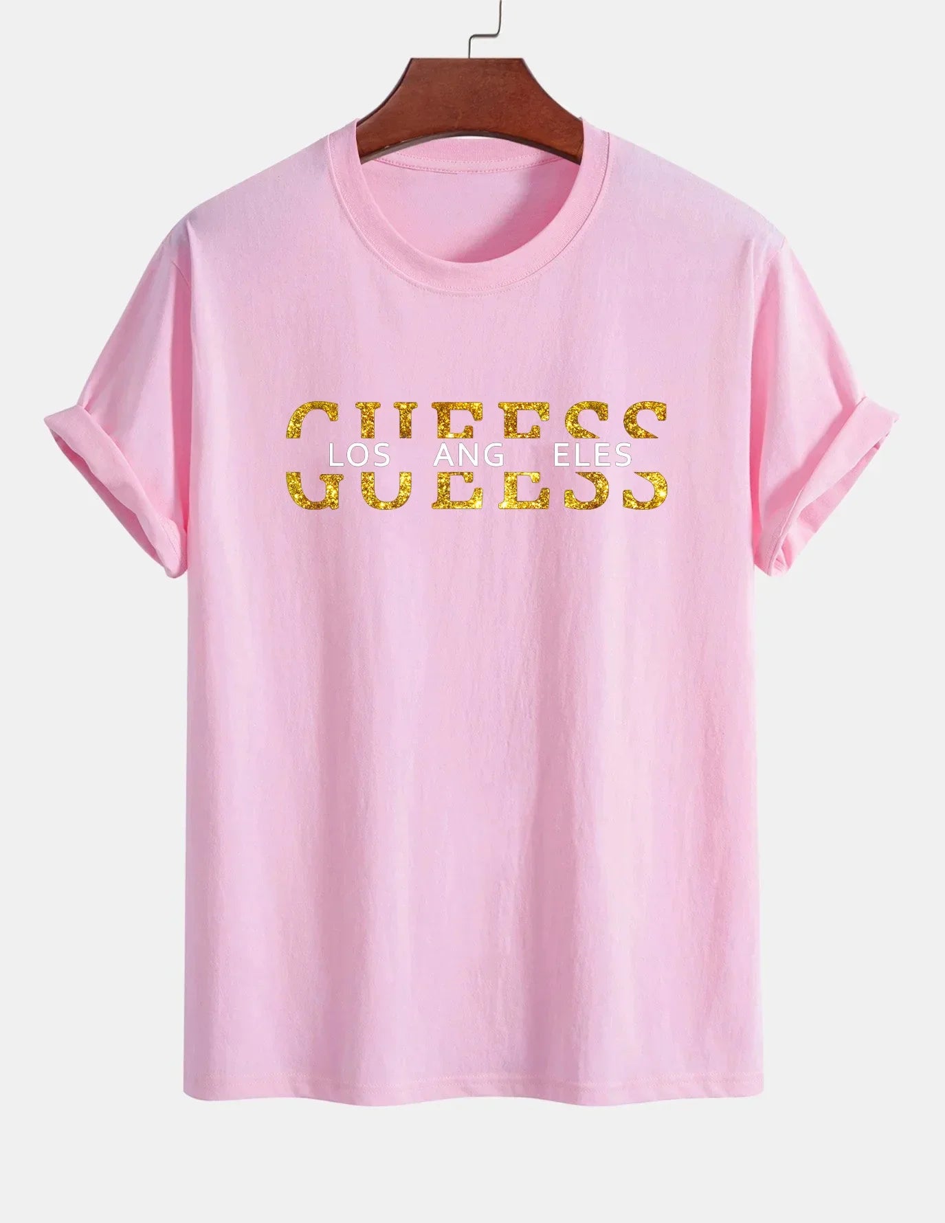 Womens T-shirts  Summer Casual   Fashion  Angeles Letter-printed Short-sleeved T-shirts for Women