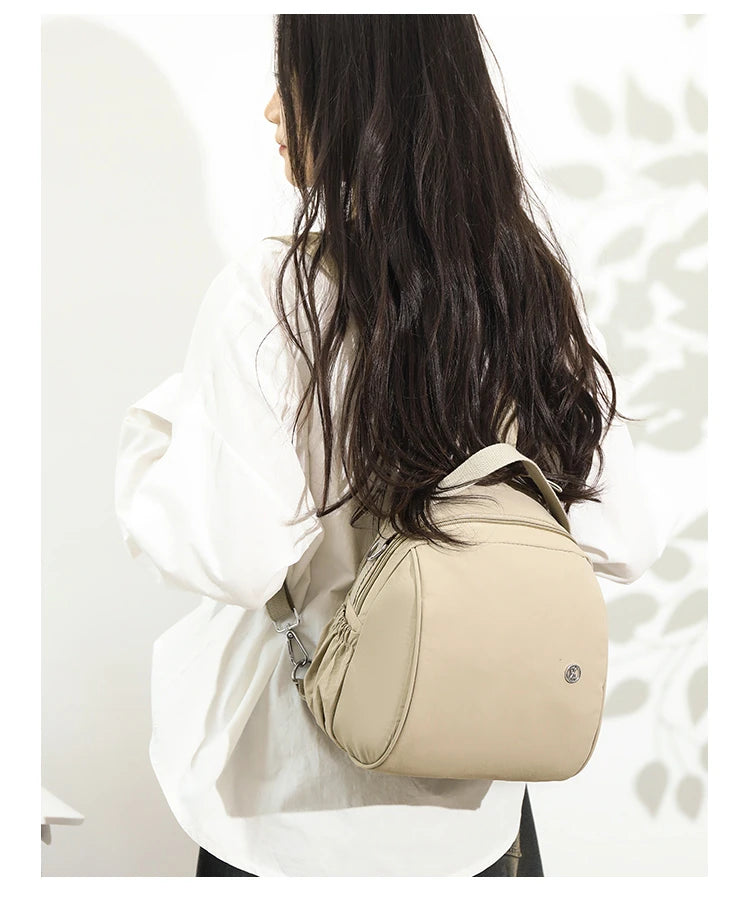 Backpack. New summer 2025 styles. Women's bags. Fashionable and casual. Made of nylon fabric. Lightweight. Women's travel bags.