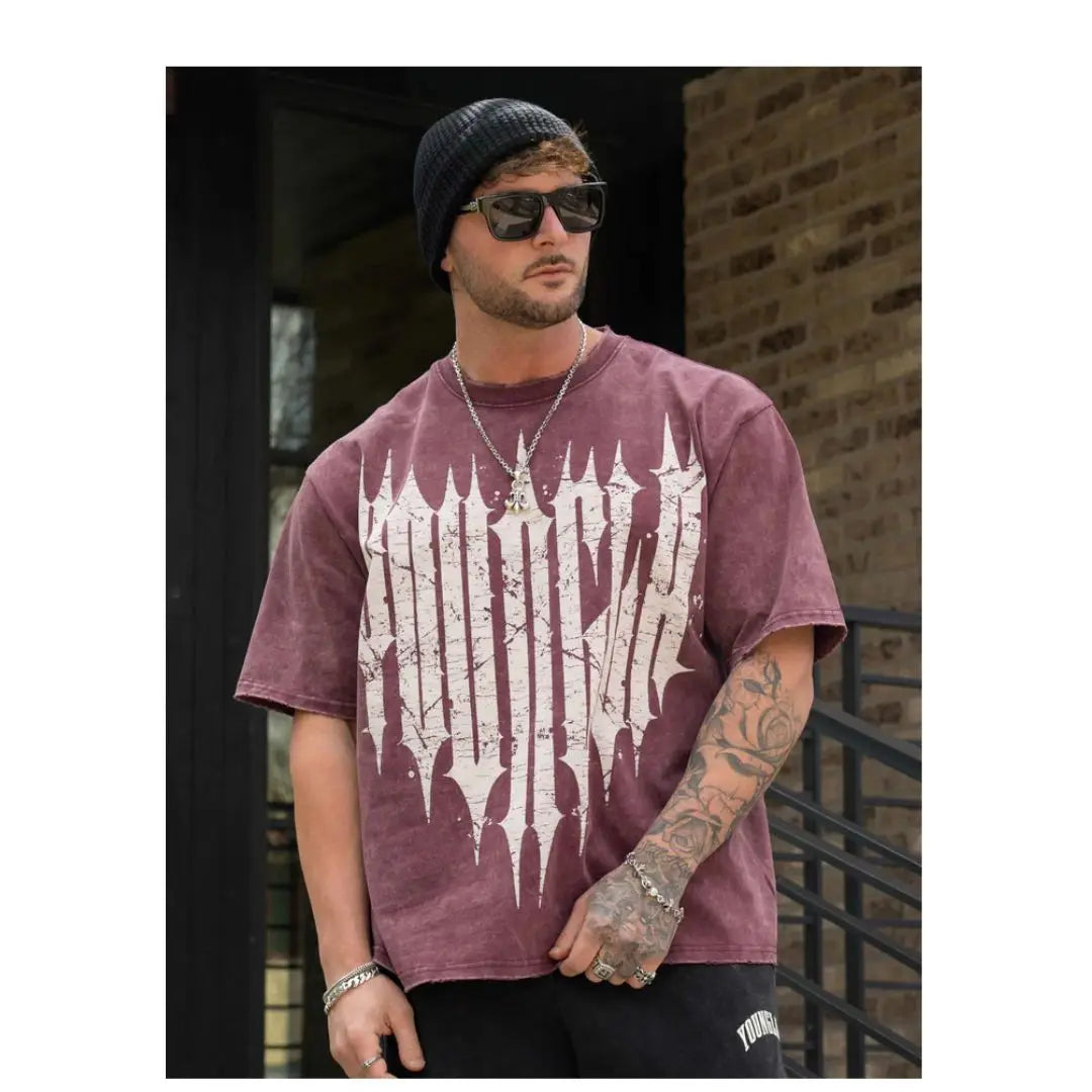 Men's Summer T-Shirts - Breathable Cotton Sports Tee, Loose Fit Casual Gym Running Shirts, Fashion Round Neck Comfortable Top fo