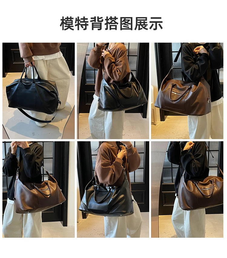 Fashionable Large-Capacity Handbag for Women, Simple and Versatile Travel and Commuting Essential Bag