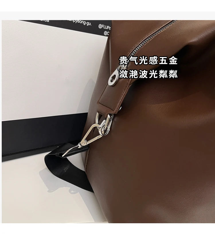 Fashionable Large-Capacity Handbag for Women, Simple and Versatile Travel and Commuting Essential Bag